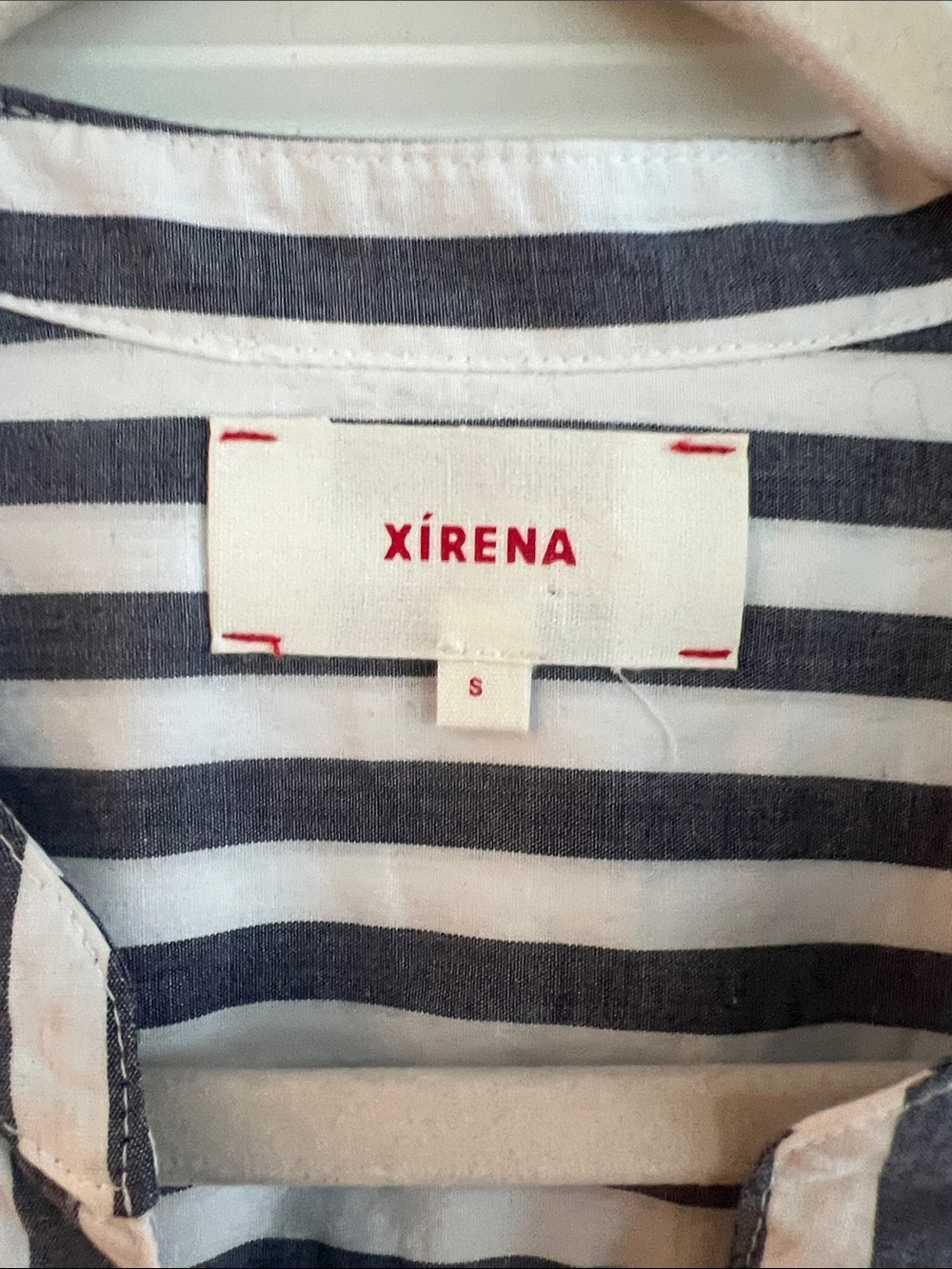 Xirena Liora Cotton Stripe Midi Dress Color: Twilight Stripe - Size Small - Picture 4 of 12
